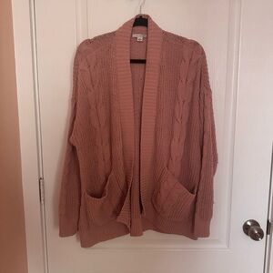 American Eagle Outfitters Pink Cardigan Sweater